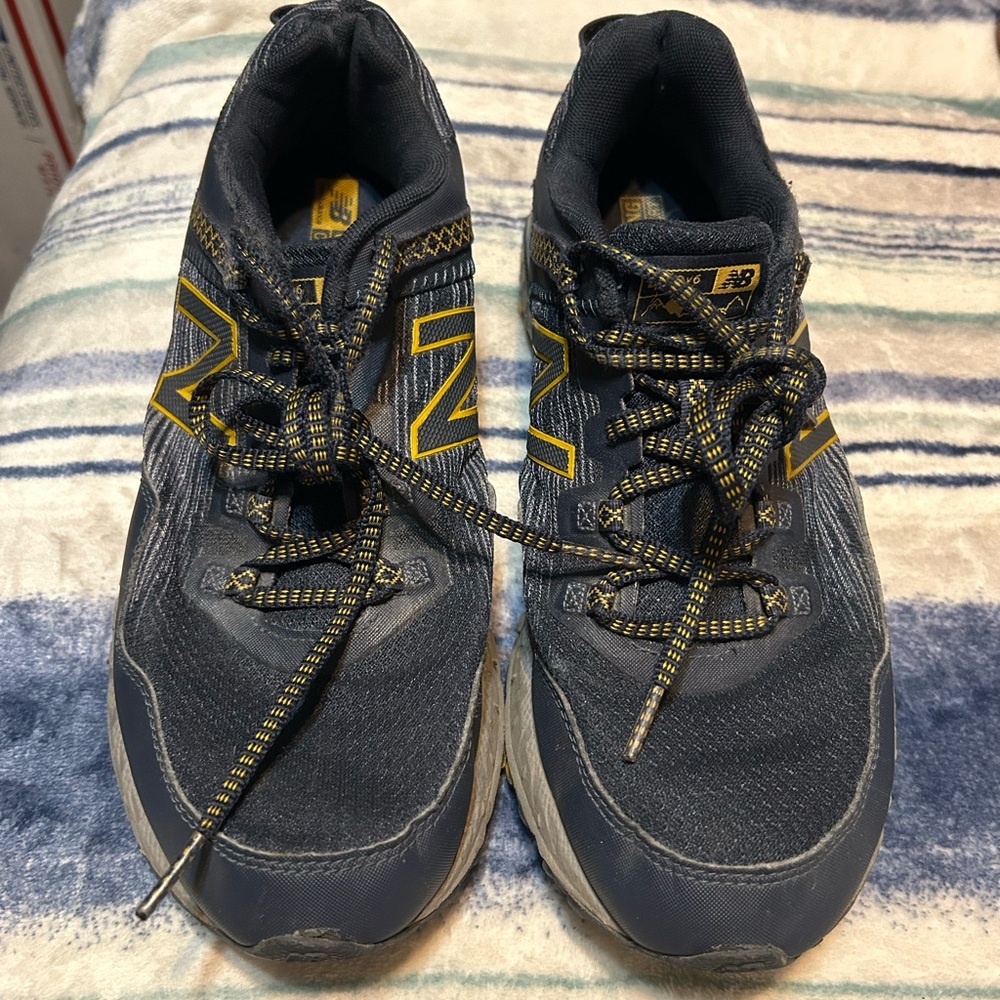New Balance Dark Blue and Yellow Athletic Shoes